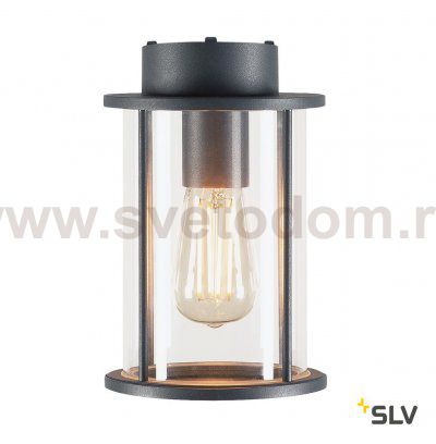 232055 SLV PHOTONIA CL светильник потолочный IP55 для лампы E27 60Вт макс., антрацит / стекло прозрачное