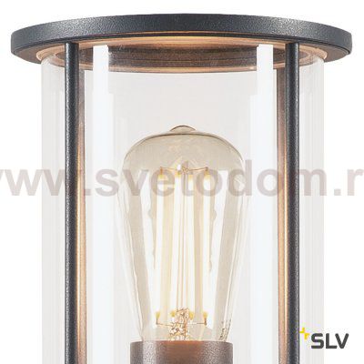 232075 SLV PHOTONIA SL светильник IP55 для лампы E27 60Вт макс., антрацит / стекло прозрачное
