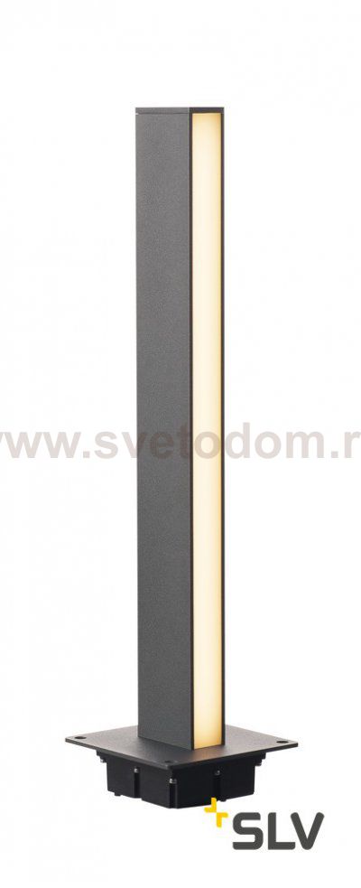 232165 SLV H-POL LED 1-SIDE 66 светильник встраиваемый IP55 с LED 18Вт, 3000К, 700лм, антрацит