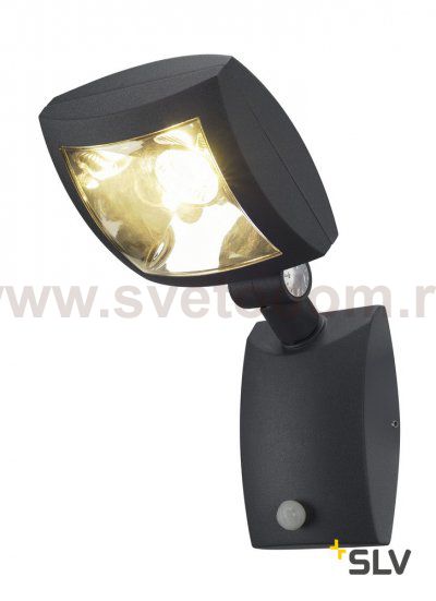 SLV 232405 MERVALED S Wandleuchte, anthrazit, 12W LED, warm-weiss, mit Sensor