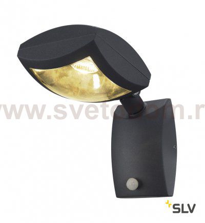 SLV 232405 MERVALED S Wandleuchte, anthrazit, 12W LED, warm-weiss, mit Sensor