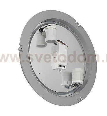 SLV 232424 DRAGAN SENSOR Wand- und Deckenleuchte, silbergrau, E27, max. 2x24W, IP44