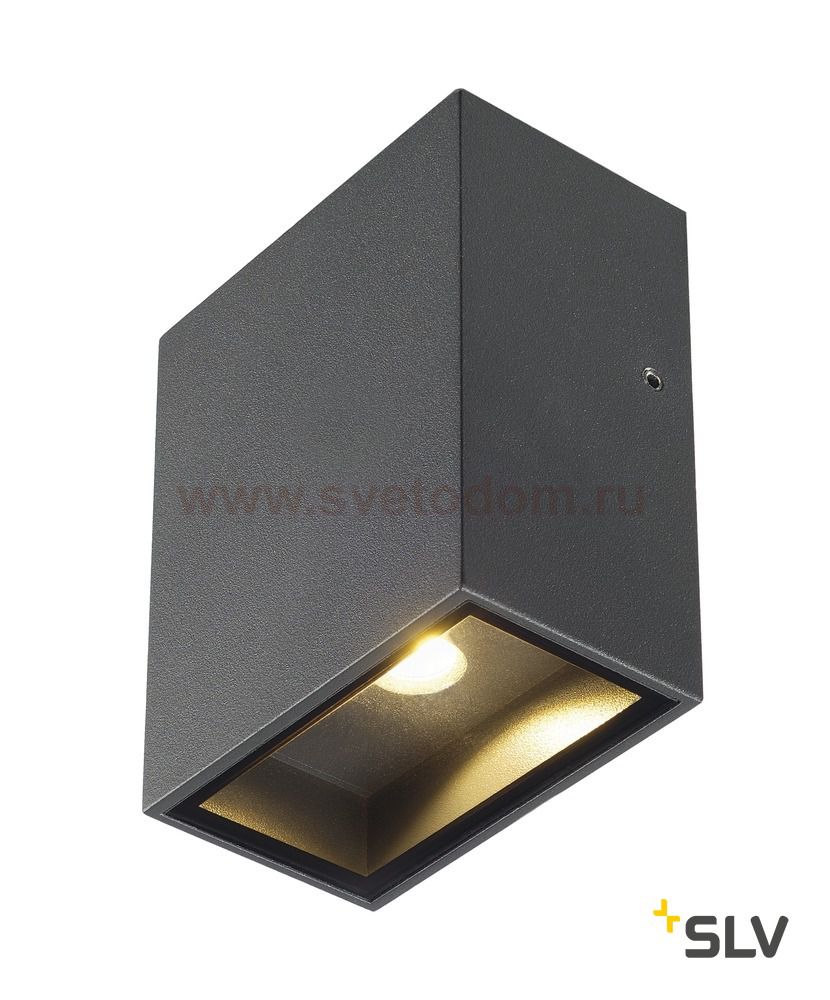 SLV 232435 QUAD XL 1 Wandleuchte, eckig, anthrazit, LED, 1x3,2W, 3000K,