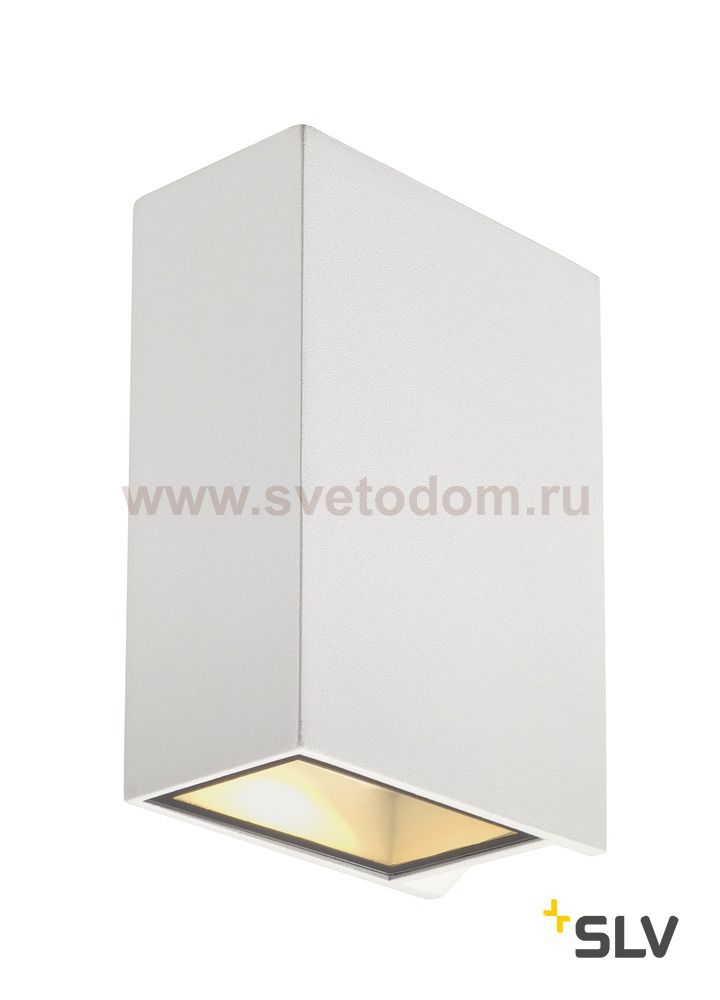 SLV 232441 QUAD XL 2 Wandleuchte, eckig, weiss, LED, 2x3,2W, 3000K, up-down