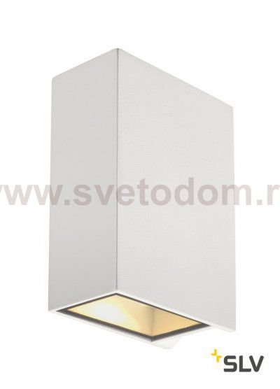 SLV 232441 QUAD XL 2 Wandleuchte, eckig, weiss, LED, 2x3,2W, 3000K, up-down