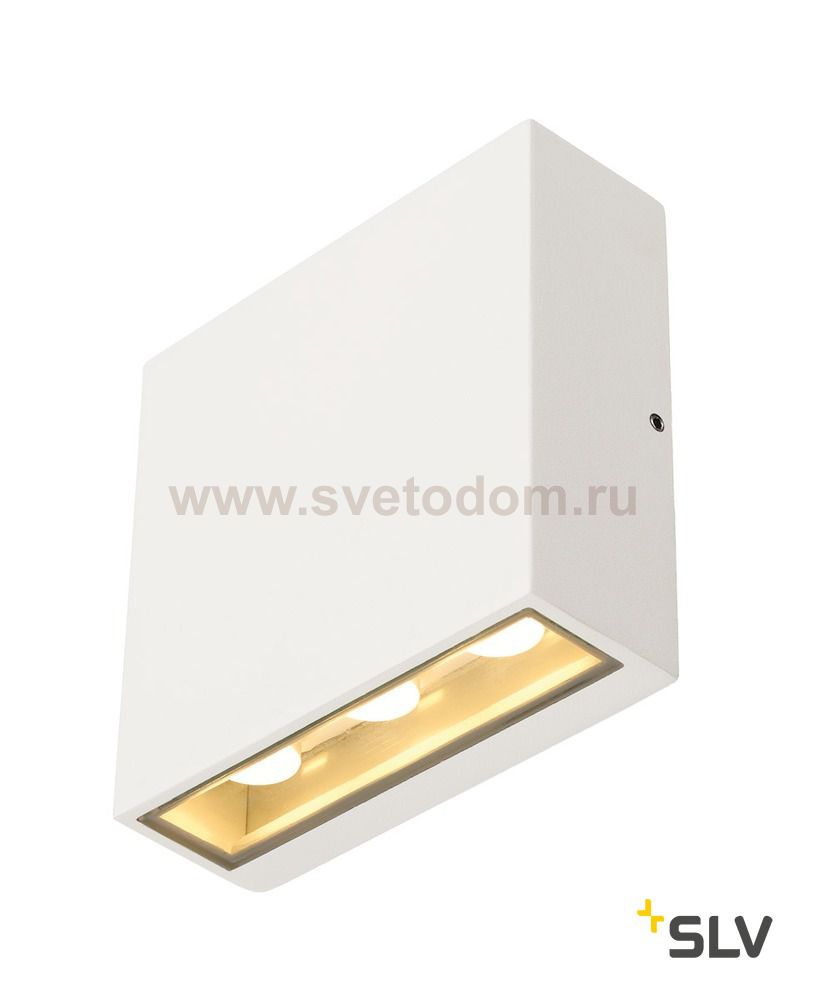 SLV 232451 BIG QUAD Wandleuchte, eckig, weiss, 6x1W LED, warm-weiss