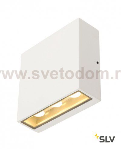 SLV 232451 BIG QUAD Wandleuchte, eckig, weiss, 6x1W LED, warm-weiss