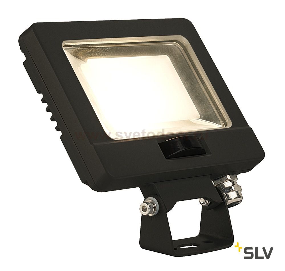 SLV 232860 SPOODI SENSOR 14 светильник IP65 11Вт с LED 3000К, 800лм, 90°, датч. движ. с ПДУ, кабель 2м, черный