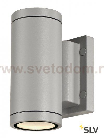 SLV 233114 NEW MYRA UP/DOWN Wandleuchte, silbergrau, 2xGU10, max. 2x35W, IP55