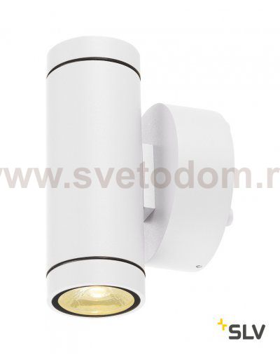 SLV 233231 GUNNSY WALL UP/DOWN Wandleuch- te, sandy white, 2x6W LED, 3000K