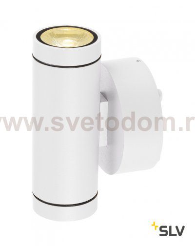 SLV 233231 GUNNSY WALL UP/DOWN Wandleuch- te, sandy white, 2x6W LED, 3000K