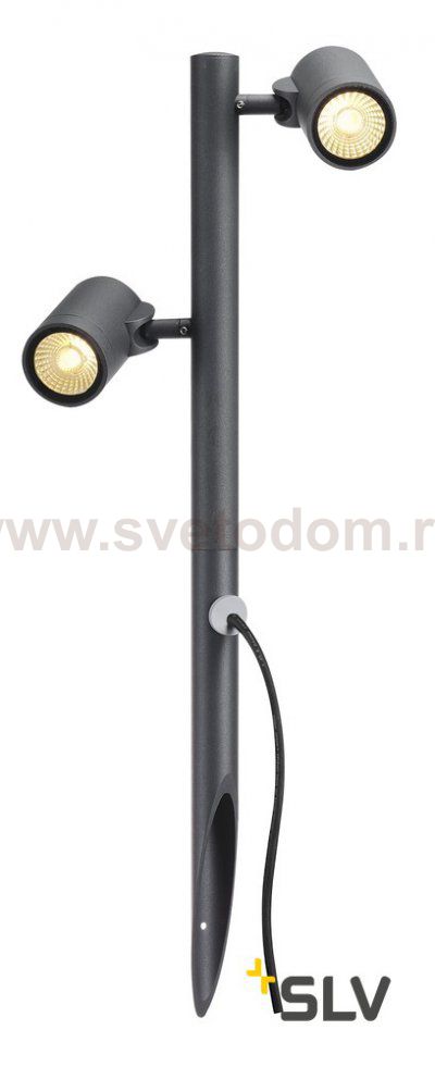 SLV 233285 GUNNSY Leuchtenkopf, double spot, sandy anthracite, 8W LED, 3000K