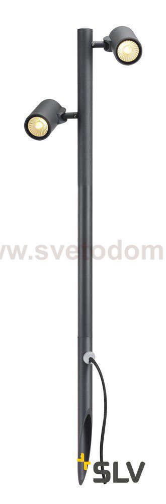 SLV 233285 GUNNSY Leuchtenkopf, double spot, sandy anthracite, 8W LED, 3000K