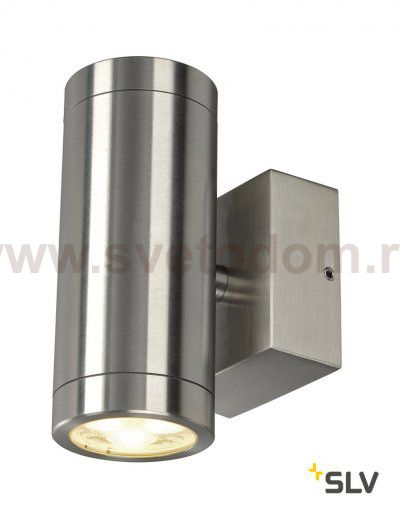 SLV 233312 ASTINA STEEL LED Wandleuchte, rund, Edelstahl 316