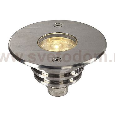 SLV 233510 DASAR LED LV PRO Bodeneinbau- leuchte, rund, Edelstahl 316, 6W, 3000K, 12-25V, IP67