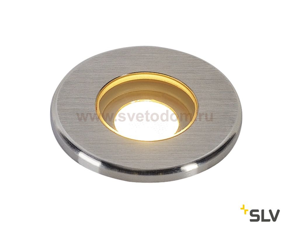 SLV 233540 DASAR LED MINI Bodeneinbau- leuchte, rund, Edelstahl 316, 2W, 3000K, 12-24V, IP67