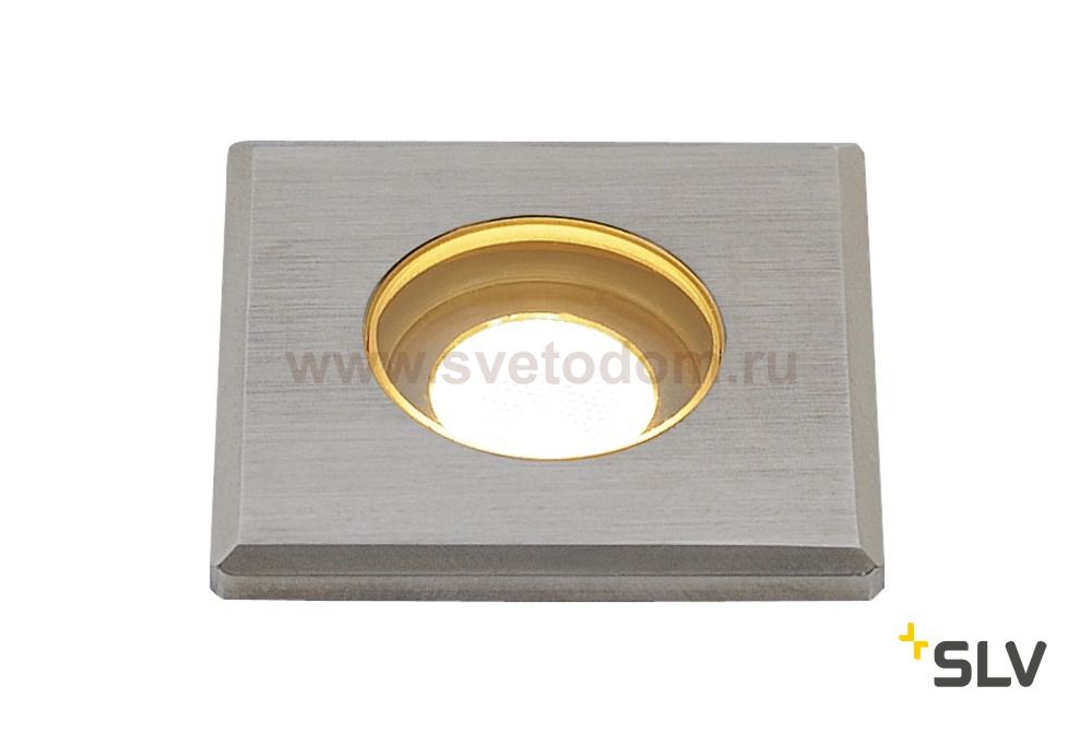 SLV 233550 DASAR LED MINI Bodeneinbau- leuchte, eckig, Edelstahl 316, 2W, 3000K, 12-24V, IP67
