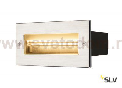 233660 SLV BRICK LED ASYMETRIC светильник встраиваемый IP65 с LED 9Вт (11Вт), 3000К, 40°, 850лм, сталь