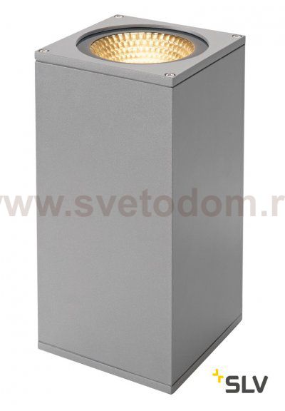 234504 SLV BIG THEO LED UP-DOWN светильник настенный IP44 с LED 2x17.5Вт (42Вт), 3000К, 24°, 4000лм, серебр.