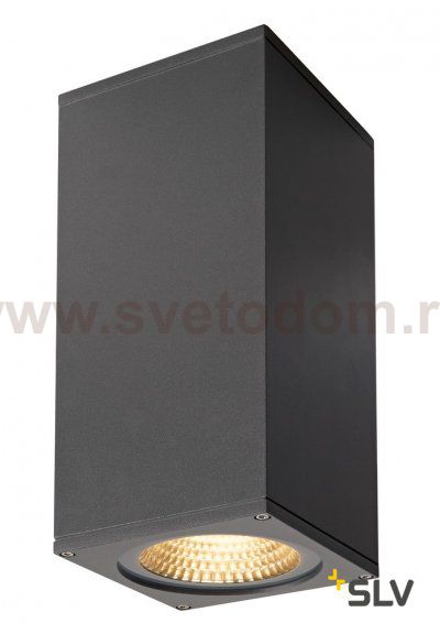 234515 SLV BIG THEO LED BEAM светильник настенный IP44 с LED 6.2+17.5Вт (29Вт), 3000К, 2°+24°, 2130лм, антрацит