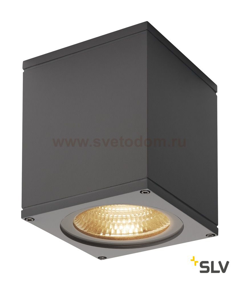 234525 SLV BIG THEO LED WL светильник настенный IP44 с LED 17.5Вт (21Вт), 3000К, 24°, 2000лм, антрацит