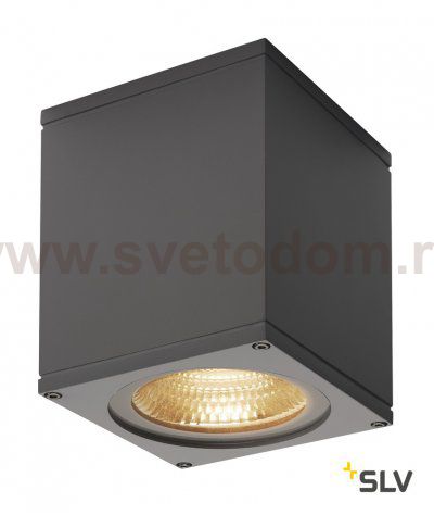234525 SLV BIG THEO LED WL светильник настенный IP44 с LED 17.5Вт (21Вт), 3000К, 24°, 2000лм, антрацит