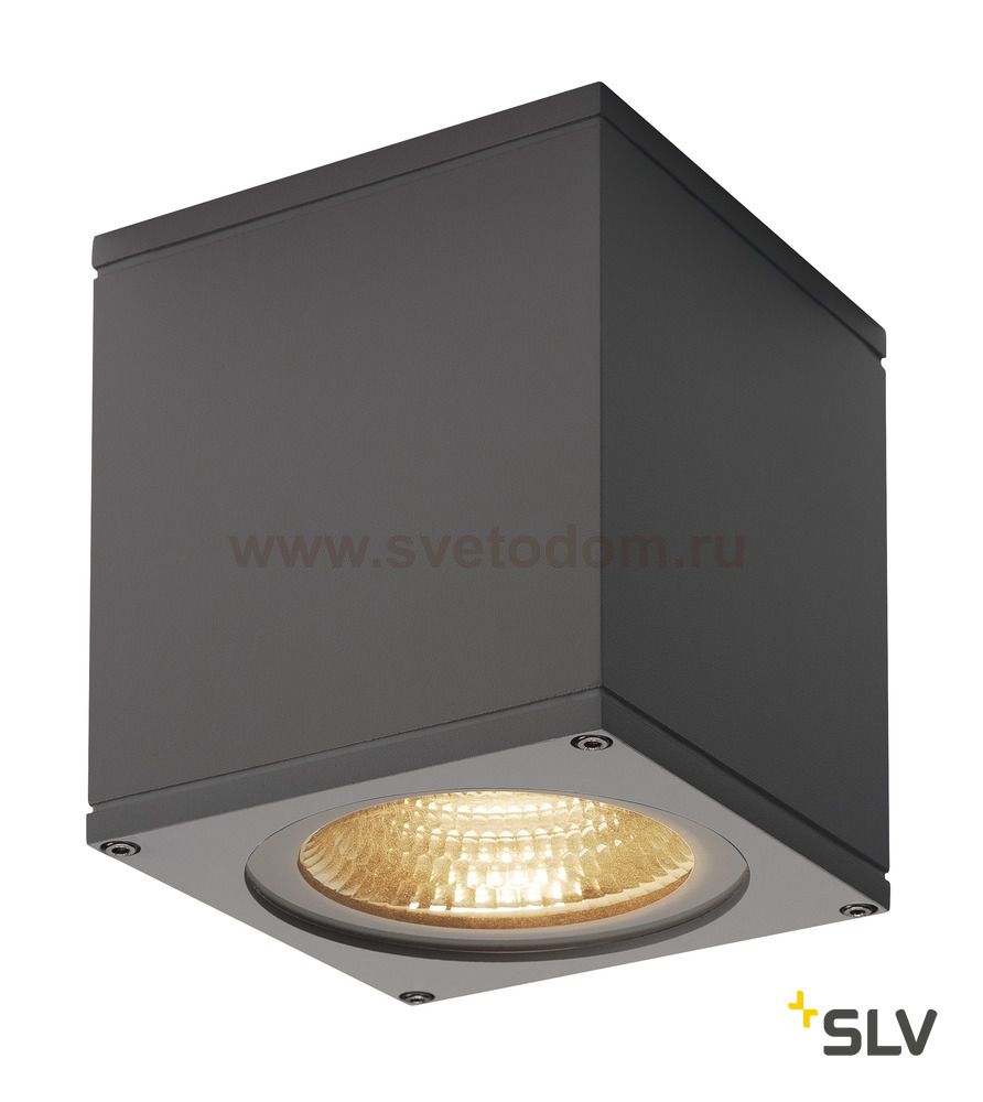234535 SLV BIG THEO LED CL светильник потолочный IP44 с LED 17.5Вт (21Вт), 3000К, 24°, 2000лм, антрацит