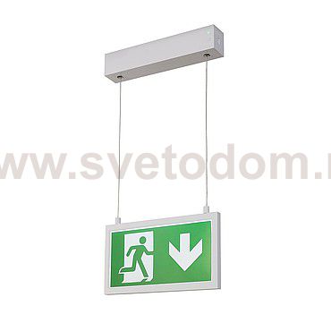 SLV 240001 P-LIGHT Emergency Series Exit sign SMALL pendant white