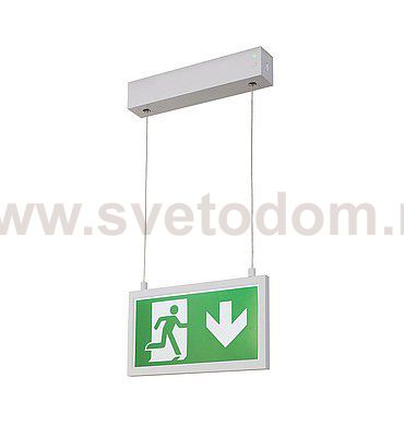 SLV 240001 P-LIGHT Emergency Series Exit sign SMALL pendant white