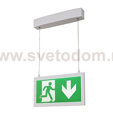SLV 240003 P-LIGHT Emergency Series Exit sign BIG pendant white