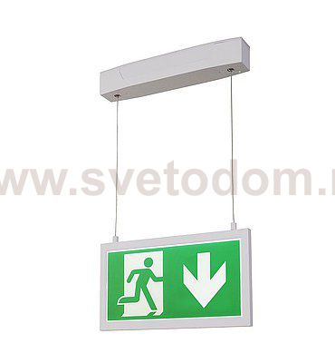 SLV 240003 P-LIGHT Emergency Series Exit sign BIG pendant white