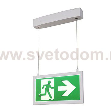 SLV 240003 P-LIGHT Emergency Series Exit sign BIG pendant white