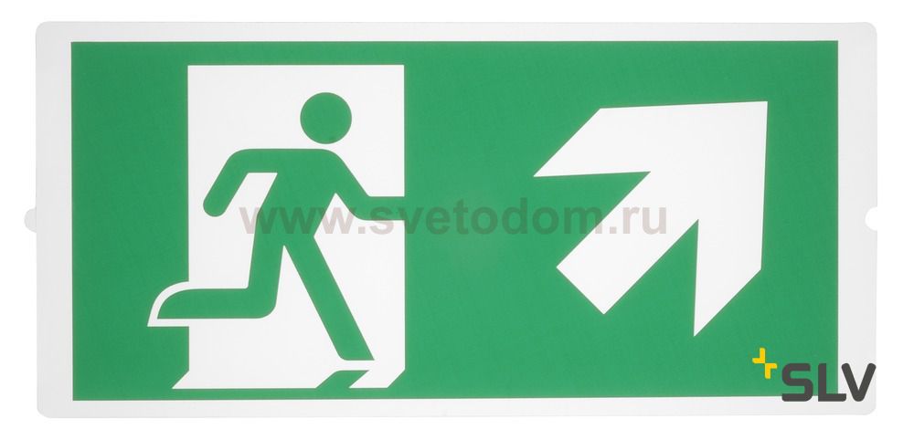 SLV 240010 P-LIGHT Emergency Series Stair Signs for Areal light green
