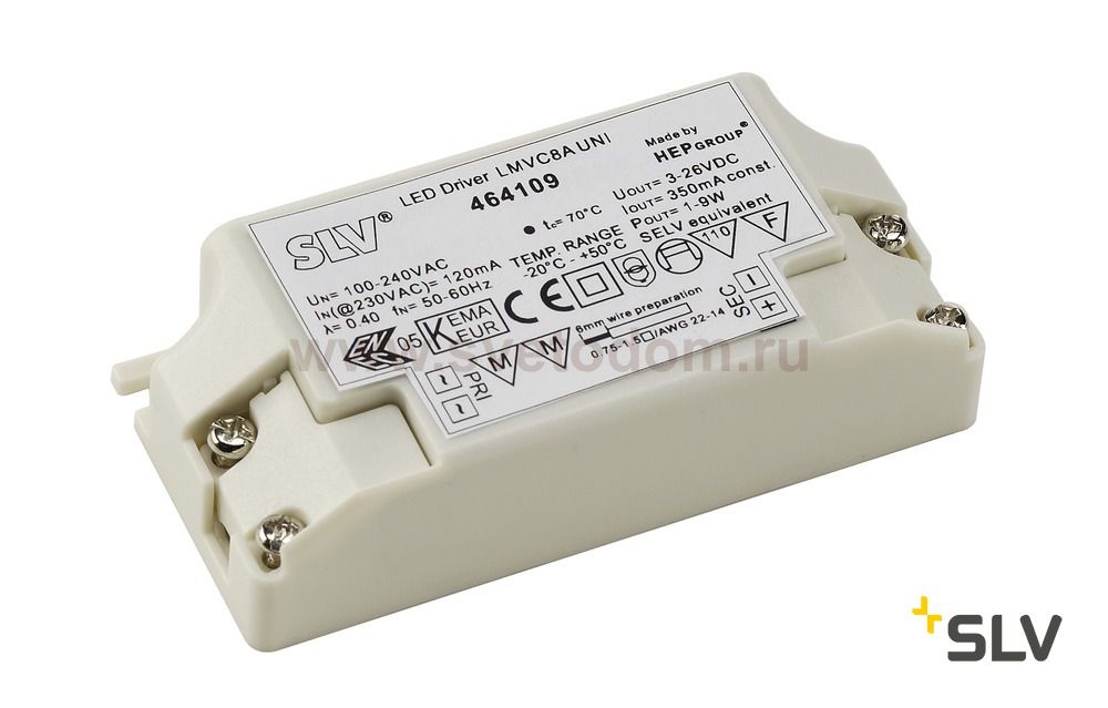 SLV 464109 LED TREIBER 9W, 350mA