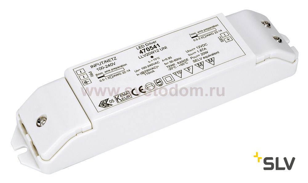 SLV 470541 LED NETZTEIL 20W, 12V