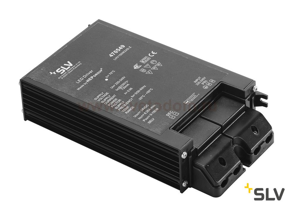 SLV 470549 LED Netzteil, 150W, 24V, inkl. Kabelverschraubung