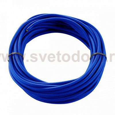 961273 SLV КАБЕЛЬ 3х 0,75 кв.мм, 10 м, H03W-F, в текстильной оплетке, синий