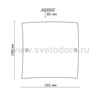 Светильник Сонекс 1201 хром Cube