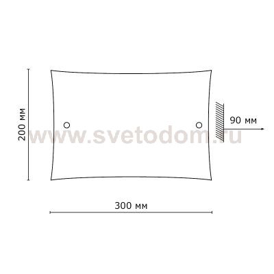 Светильник Сонекс 1203 белый/хром Lora