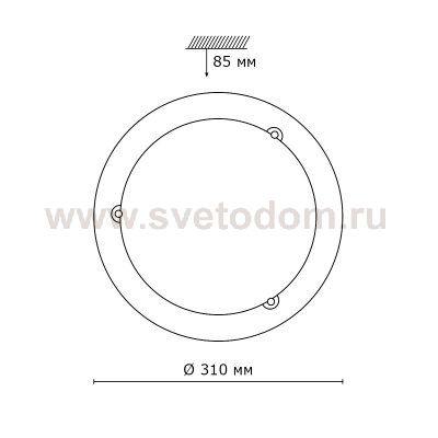 Светильник Сонекс 121 золото Alabastro
