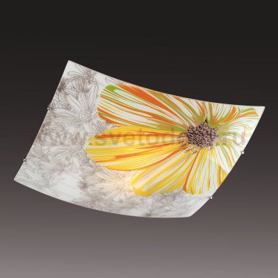 Потолочный светильник Сонекс 1234 никель/белый/желт/зелен TREZA