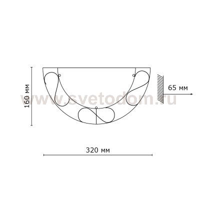 Светильник Сонекс 1252 бронза Istra