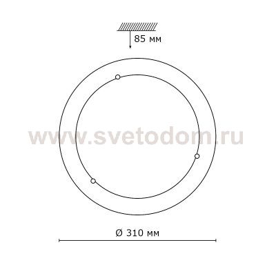 Светильник Сонекс 127 дуб Alabastro