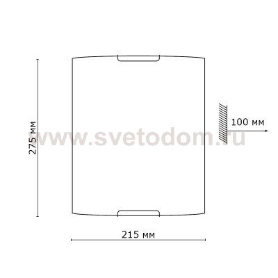 Светильник бра Сонекс 1644 хром/белый VASTO