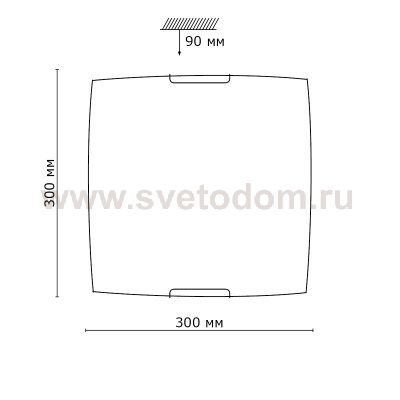 Светильник Сонекс 2155 белый/хром Korda