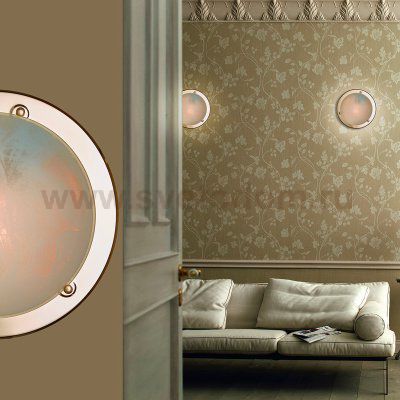 Светильник круглый Сонекс 221 золото Alabastro