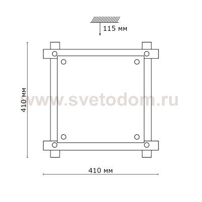 Светильник Сонекс 2241V Trial Vengue венге/хром