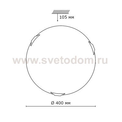 Светильник Сонекс 248 золото List