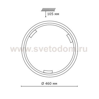 Светильник Сонекс 260 бронза Greca