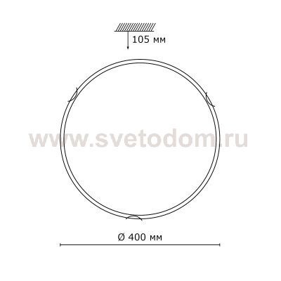 Светильник Сонекс 265 золото Viola